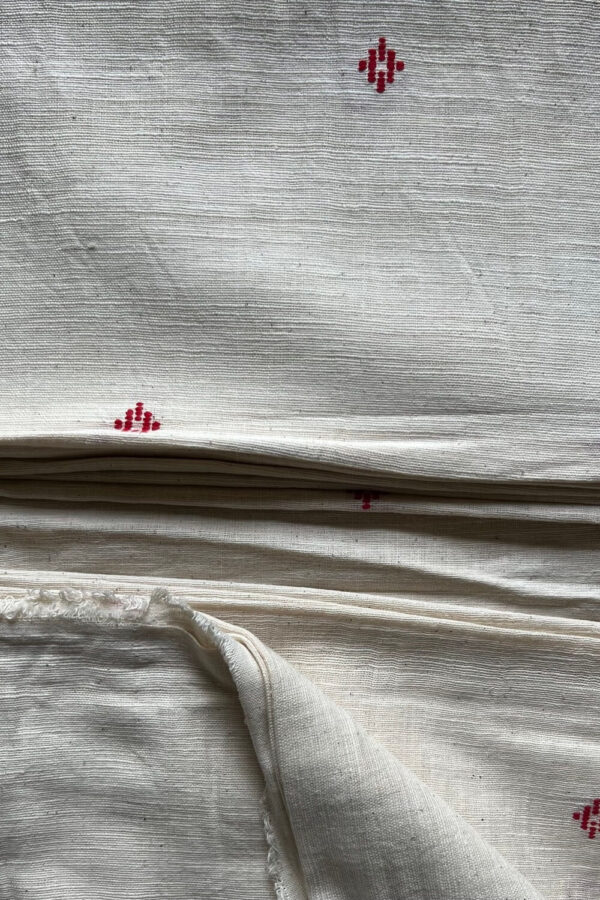 Kora with Red small Diamond Buti  - Image 3